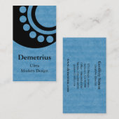 Futuristische Dimensionen Business Card, Light Blu Visitenkarte (Vorne/Hinten)