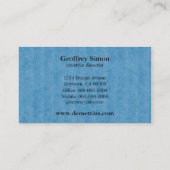 Futuristische Dimensionen Business Card, Light Blu Visitenkarte (Rückseite)