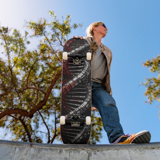 Futuristische DNA-Helix 3D Skateboard (Außenbereich 1)