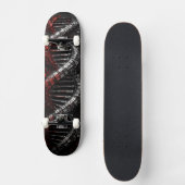 Futuristische DNA-Helix 3D Skateboard (Vorderseite)