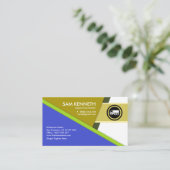 Futuristische Dreieck-Versorgungswege Visitenkarte (Stehend Vorderseite)