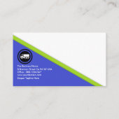 Futuristische Dreieck-Versorgungswege Visitenkarte (Rückseite)