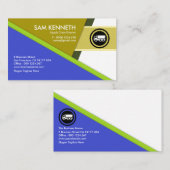 Futuristische Dreieck-Versorgungswege Visitenkarte (Vorne/Hinten)