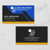 Futuristische Dynamic Colorful Atemberaubend Compu Visitenkarte (Vorne/Hinten)