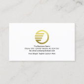 Futuristische, dynamische Atemberaubende Sicherhei Visitenkarte (Rückseite)