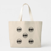 "FUTURISTISCHE DYSTOPIE" Tote Bag Jumbo Stoffbeutel (Rückseite)