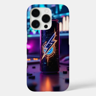 Futuristische Energie-Getränkedosen auf Spieltisch iPhone 16 Pro Hülle