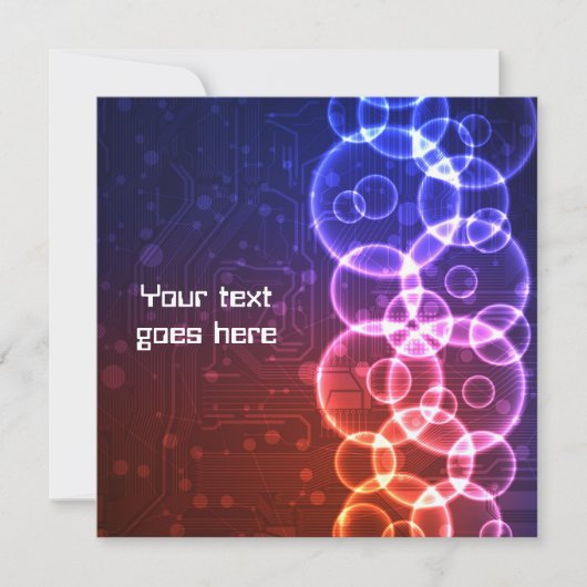 Futuristische Entwurfseinladung Einladung (Vorderseite)