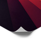 Futuristische Erde und Sonnenstrahlen Retro 1 Poster (Ecke)