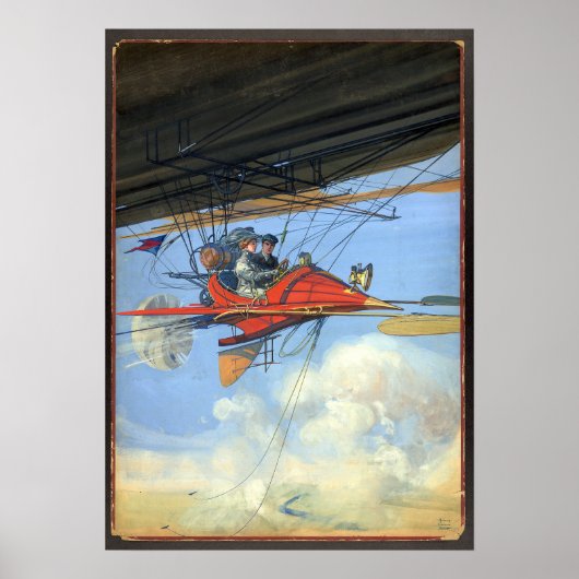 Futuristische Flugreisen / Harry Grant / Dart Poster (Vorne)