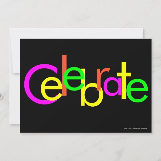 Futuristische Fun 12x18 Dance Party Einladung (Rückseite)