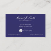 Futuristische Gebäude FinanzfirmenVisitenkarte Visitenkarte (Rückseite)