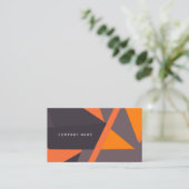 Futuristische geometrische Frühjahrskarte Visitenkarte (Stehend Vorderseite)