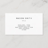 Futuristische geometrische Frühjahrskarte Visitenkarte (Rückseite)