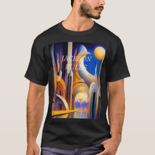 Futuristische Geometrische personalisierte SCI-FI- T-Shirt