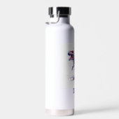 Futuristische Glitch T-Rex Dinosaurier mit Kindern Trinkflasche (Rechts)