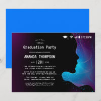 Futuristische Glow Virtual Graduation Party