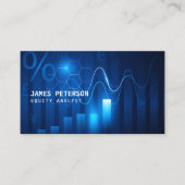 Futuristische Grafik | Börse Visitenkarte (Vorderseite)
