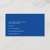 Futuristische Grafik | Börse | weiß Visitenkarte (Rückseite)