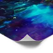 Futuristische Großstadt abstrakte Landschaft Poster (Ecke)