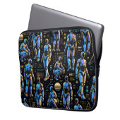 Futuristische humanoide Roboterkunst | KI Android  Laptopschutzhülle (Vorderseite Links)