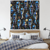 Futuristische humanoide Roboterkunst | KI Android Leinwanddruck (Insitu (Schlafzimmer))