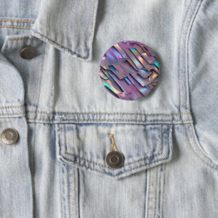 Futuristische Iridescent/abstrakte holografische Button