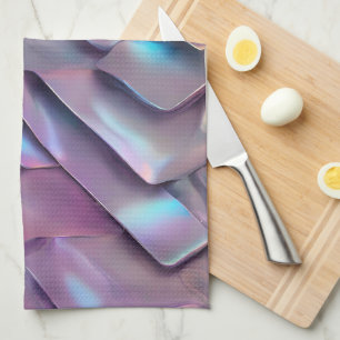 Futuristische Iridescent/abstrakte holografische Geschirrtuch