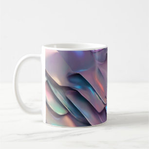 Futuristische Iridescent/abstrakte holografische Kaffeetasse