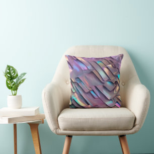 Futuristische Iridescent/abstrakte holografische Kissen
