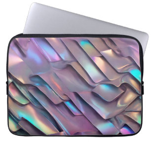 Futuristische Iridescent/abstrakte holografische Laptopschutzhülle