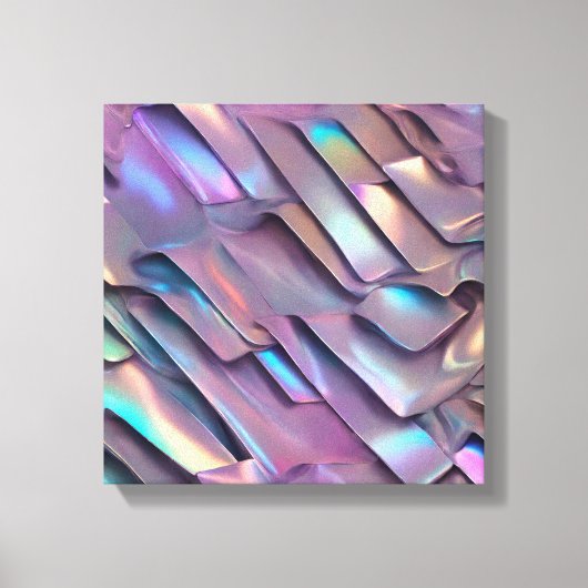 Futuristische Iridescent/abstrakte holografische Leinwanddruck (Vorderseite)
