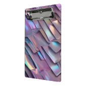 Futuristische Iridescent/abstrakte holografische Mini Klemmbrett (Gewinkelt2)