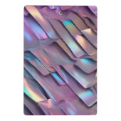 Futuristische Iridescent/abstrakte holografische Mini Klemmbrett (Rückseite)