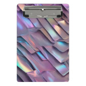 Futuristische Iridescent/abstrakte holografische Mini Klemmbrett (Vorderseite)