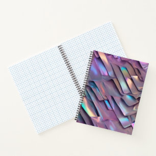 Futuristische Iridescent/abstrakte holografische Notizblock