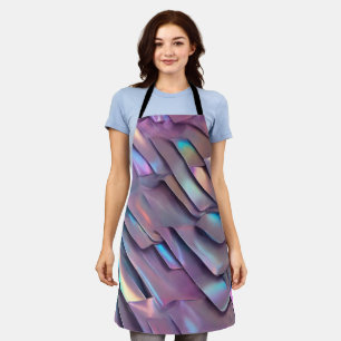 Futuristische Iridescent/abstrakte holografische Schürze