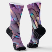Futuristische Iridescent/abstrakte holografische Socken (Gewinkelt)