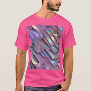 Futuristische Iridescent/abstrakte holografische T-Shirt