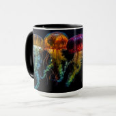 Futuristische Jelly Fish Tasse (Vorderseite Links)