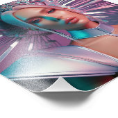 Futuristische Königin Fotodruck (Ecke)