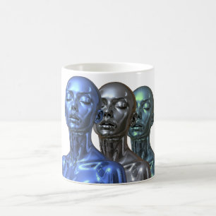 Futuristische Königinnen Kaffeetasse