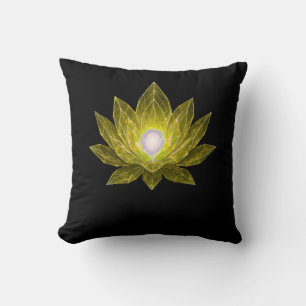 Futuristische Kristall-Lotus • Sci-Fi-Energie-Abst Kissen