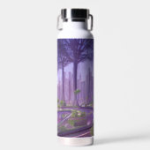 Futuristische Kunst im Wald Trinkflasche (Vorne)