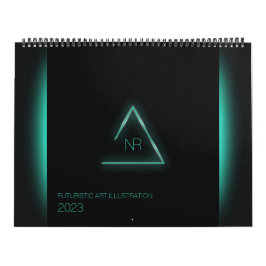 Futuristische KunstIllustrationskalender Kalender