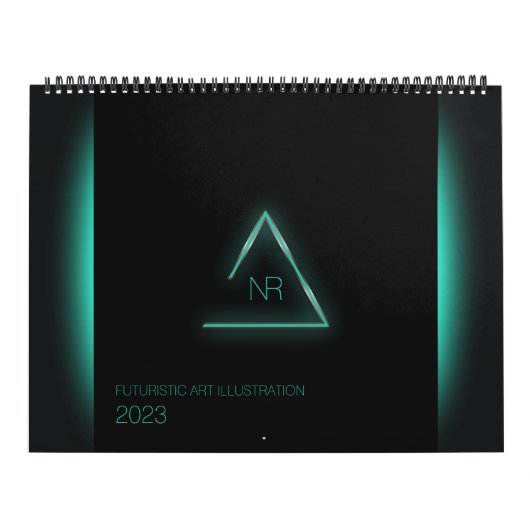 Futuristische KunstIllustrationskalender Kalender (Titelbild)
