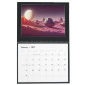Futuristische KunstIllustrationskalender Kalender (Feb 2027)