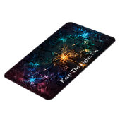 Futuristische Laserlichtshow Magnet (Linke Seite)