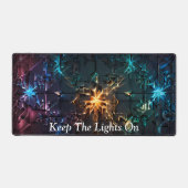 Futuristische Laserlichtshow Schreibtischunterlage (Vorderseite)