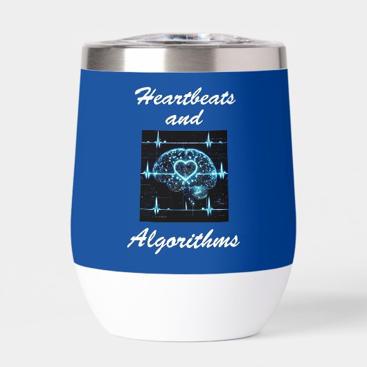 Futuristische Liebe "Heartbeats and Algorithms" (Vorderseite)